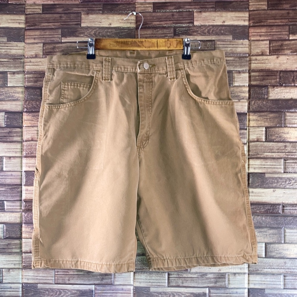 Pre Owned Men's  Wrangler Tan Carpenter Size 38 Shorts